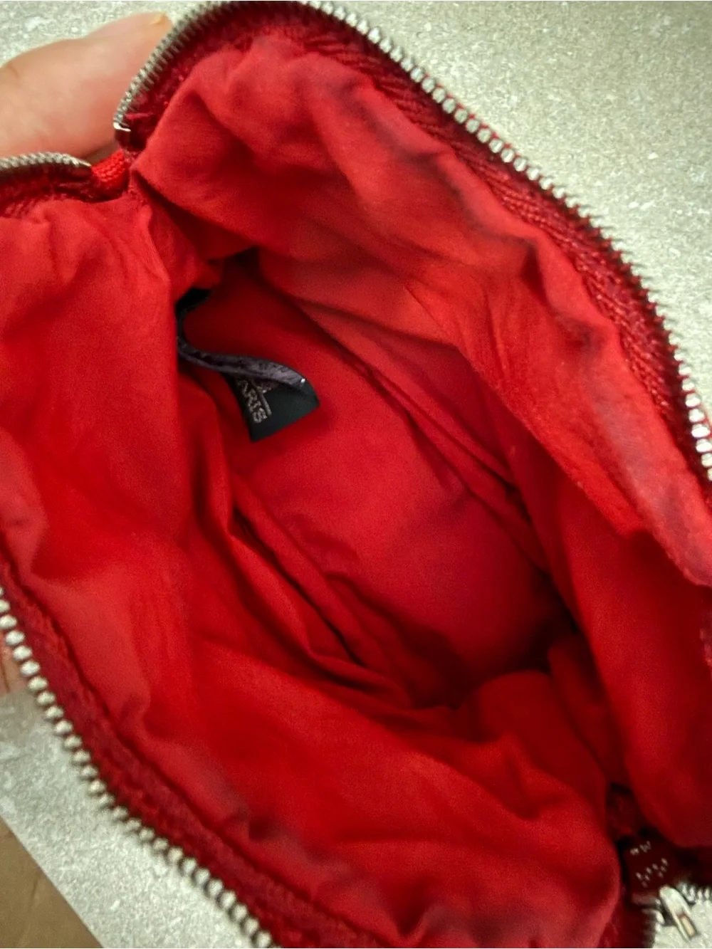 Hermes Bolide Pouch TPM Red Canvas Travel Cosmetic Bag